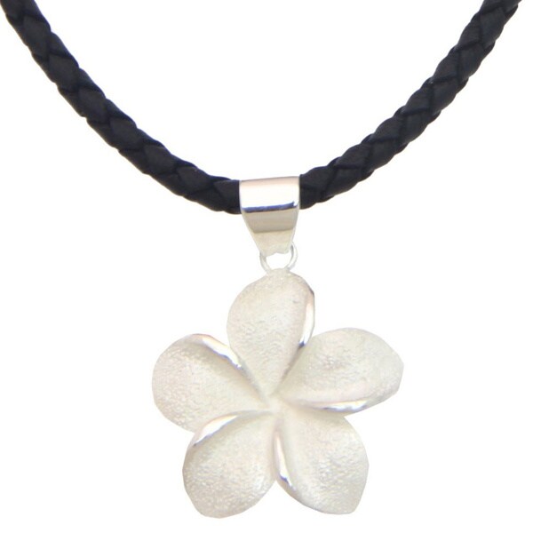 Shop Handmade Sterling Silver 'Frangipani' Necklace (Indonesia) On
