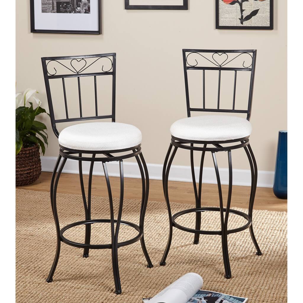 Simple Living Gabriella 30-inch Pub Bar Stools (Set of 2)