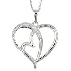 DB Designs Sterling Silver Diamond Accent Infinity Necklace - 12067808 ...