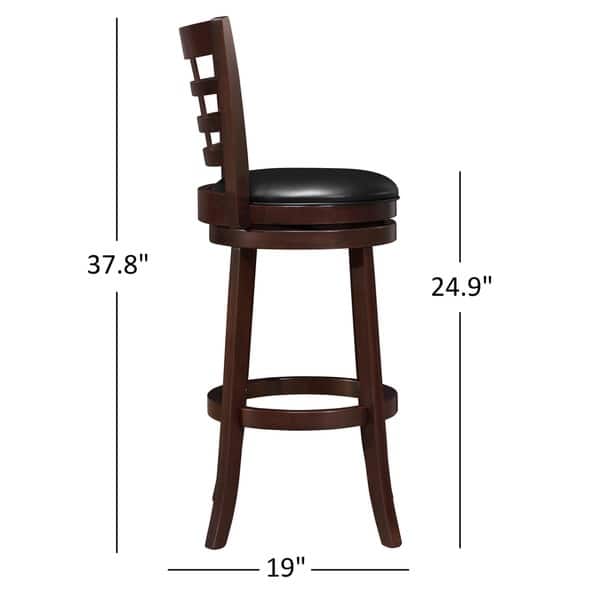 Verona Swivel High Back Counter Height Stool By Inspire Q Classic On Sale Overstock 4101670