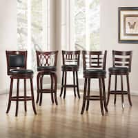 Verona Cherry Swivel 29-inch High Back Barstool by iNSPIRE Q Classic