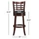 Verona Cherry Swivel 29-inch High Back Barstool by iNSPIRE Q Classic - Thumbnail 16