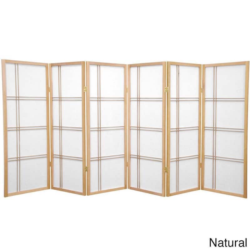 Handmade Spruce Wood 48-inch Double Cross Room Divider (China)