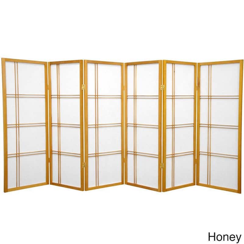 Handmade Spruce Wood 48-inch Double Cross Room Divider (China)