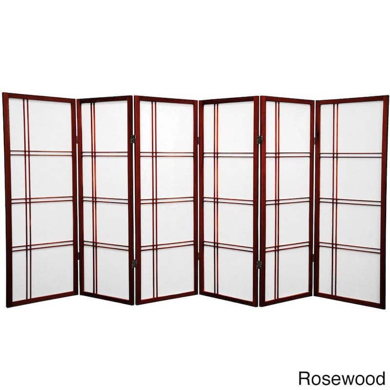Handmade Spruce Wood 48-inch Double Cross Room Divider (China)