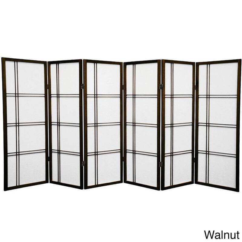 Handmade Spruce Wood 48-inch Double Cross Room Divider (China)