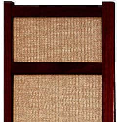 Handmade Six-foot Woven Jute Six-panel Decorative Room Divider (China) - 71 x 102
