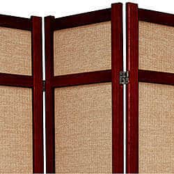 Handmade Six-foot Woven Jute Six-panel Decorative Room Divider (China) - 71 x 102