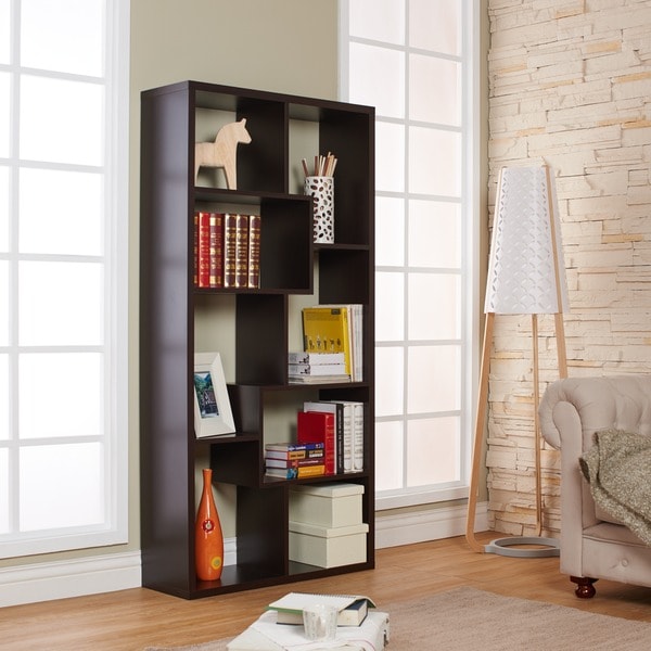 Furniture of America Verena Contoured Leveled Display Cabinet