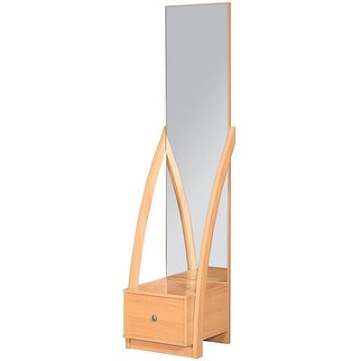 Furniture of America Double Beam Cheval Vanity Mirror with Storage