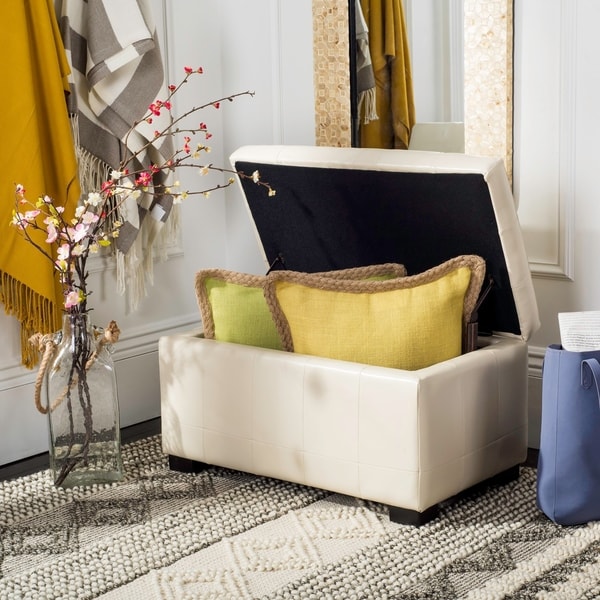 Shop Safavieh Manhattan F White Small Storage Bench