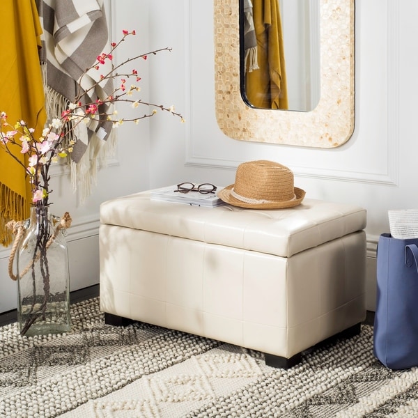 Shop Safavieh Manhattan F White Small Storage Bench