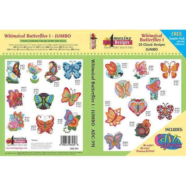 Amazing Designs Whimsical Butterflies Design Collection
