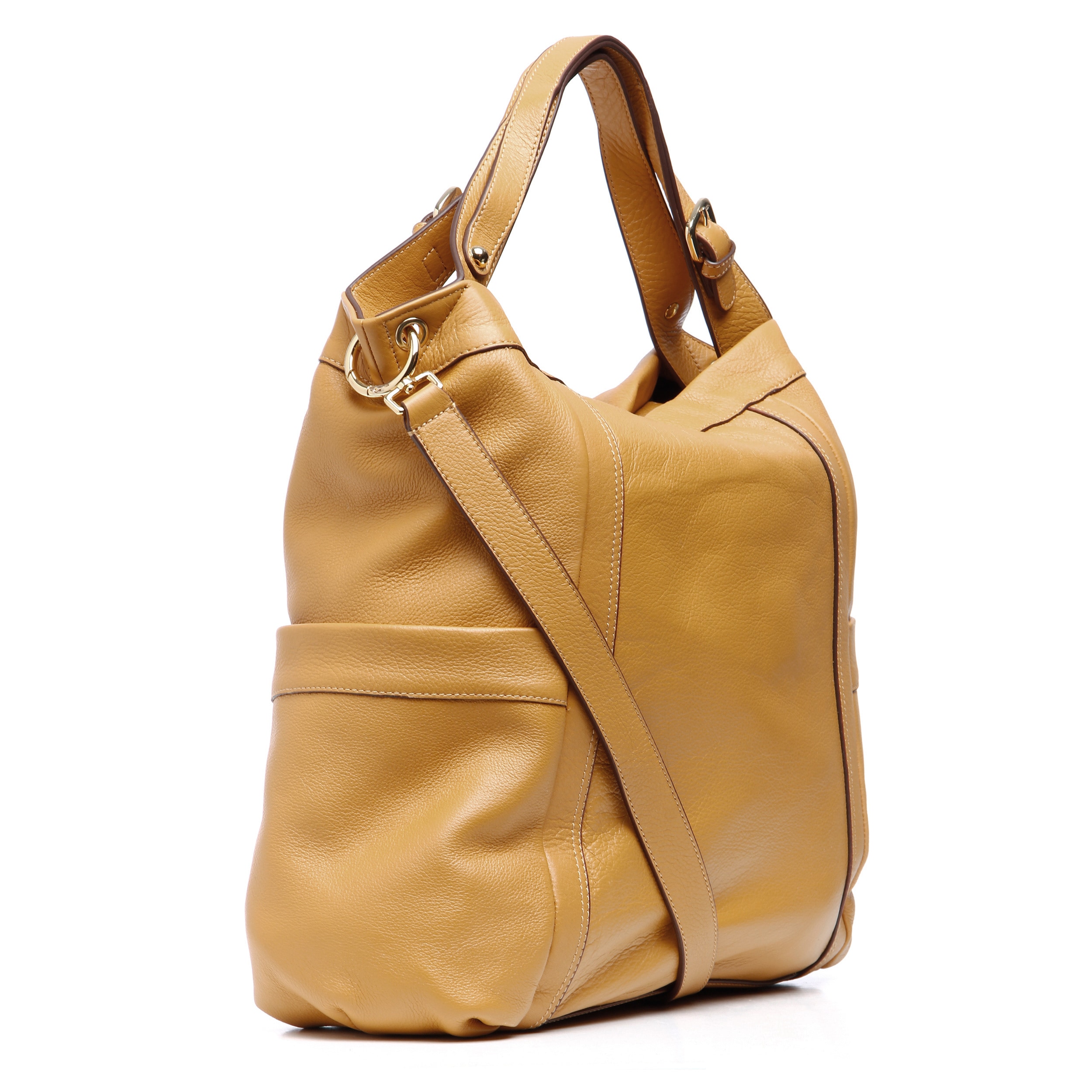 oversized leather hobo bag