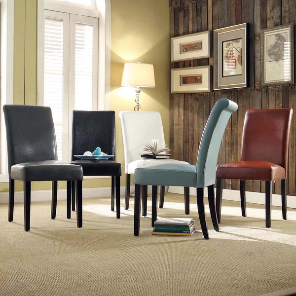 Shop Dorian Faux Leather Upholstered Dining Chair (Set of ...