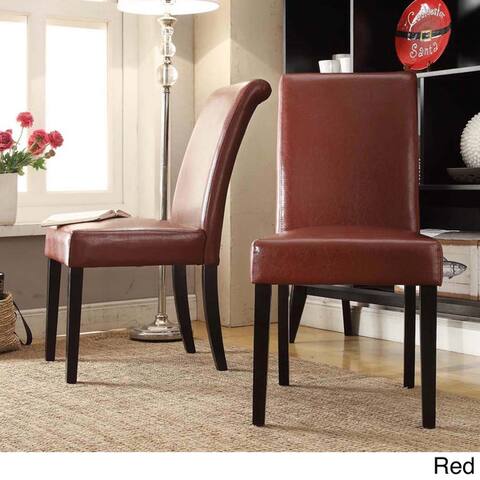 Dorian Faux Leather Upholstered Dining Chair (Set of 2) by iNSPIRE Q Bold