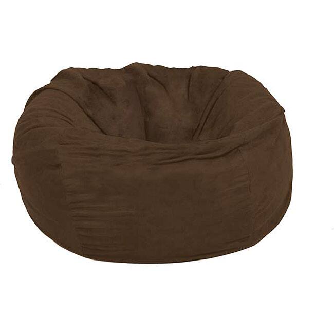 FufSack Large 5-foot Chocolate Lounge Chair