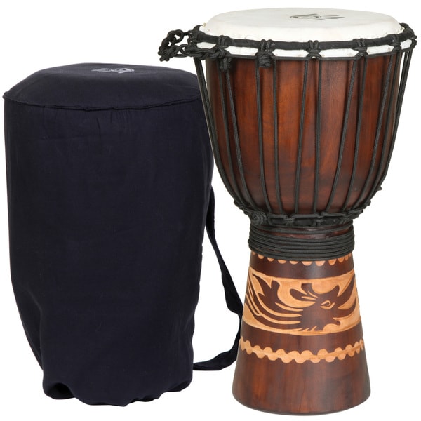 Kalimantan Djembe Drum with Tote Bag (Indonesia) Musical Instruments