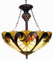 Tiffany-style Victorian Bronze Hanging Fixture