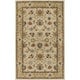 preview thumbnail 83 of 81, Handmade Nick Bordered Wool Area Rug 5' x 8' - Beige - Rectangle