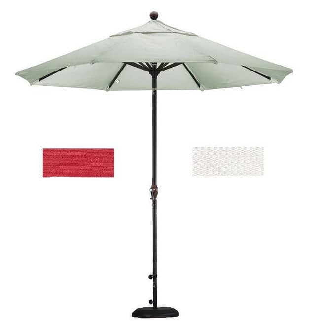 Lauren & Company Premium Woven Olefin 9-foot Patio Umbrella with Stand
