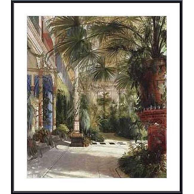 Carl Blechen 'The Palm House' Framed Art Print
