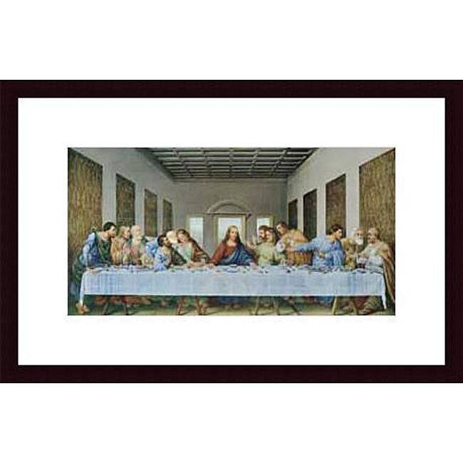 Leonardo da Vinci 'The Last Supper' Wood Framed Art Print