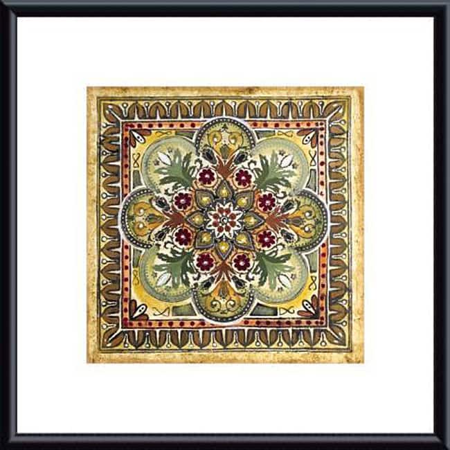 Ruth Franks 'Italian Tile III' Metal Framed Art Print