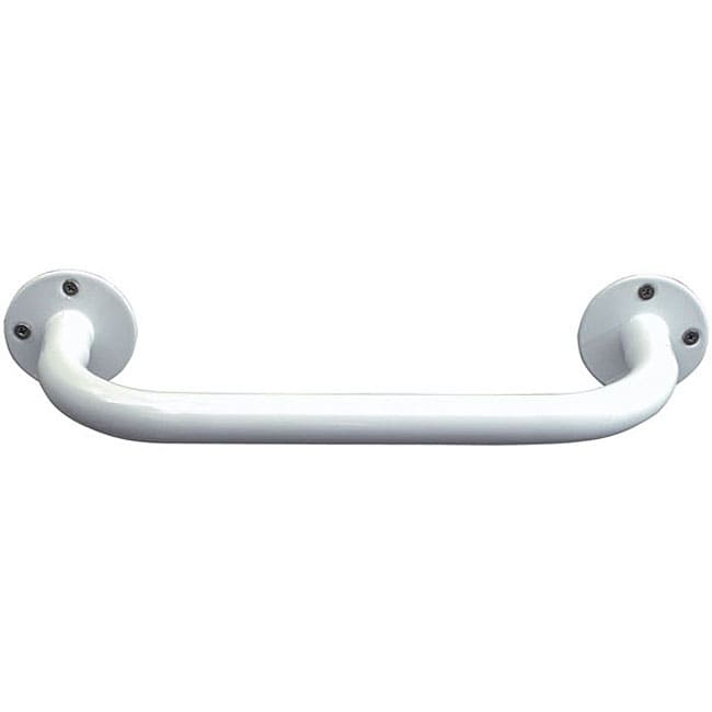 Mabis 12 inch White Powdercoated Steel Grab Bar