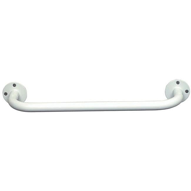 Mabis 18 inch White Powdercoated Steel Grab Bar