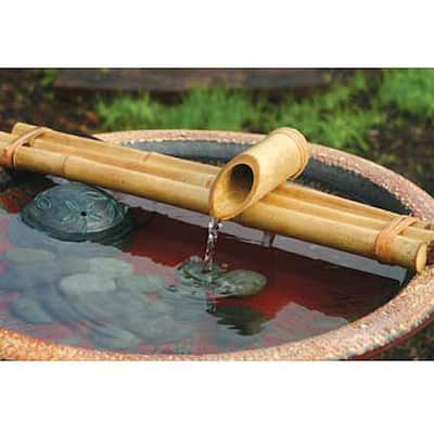 Three-arm 12-inch Bamboo Water Spout and Pump Kit