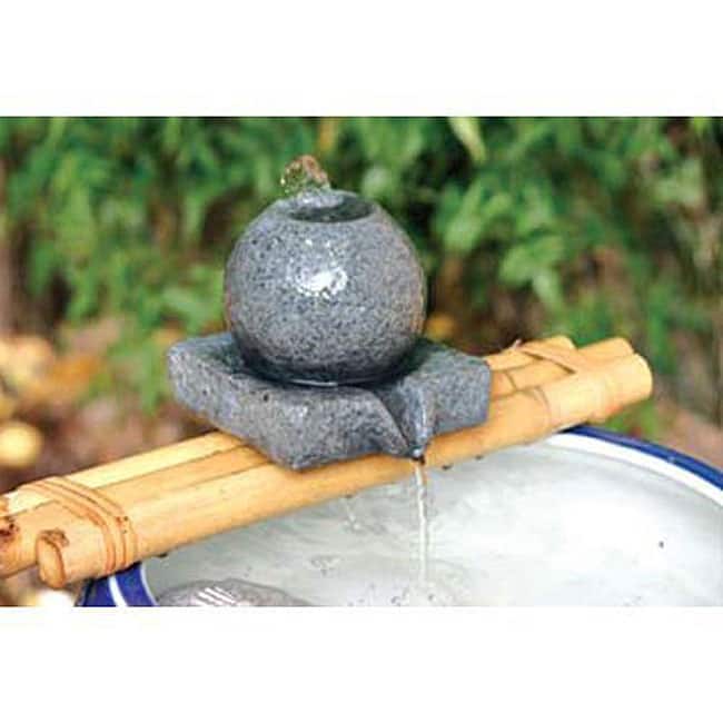 Sphere Figurine 12-inch Bamboo Water Spout and Pump Kit (Vietnam)