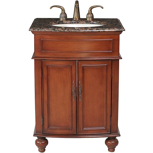 Stufurhome Prince 26-inch Single Sink Granite Top Vanity