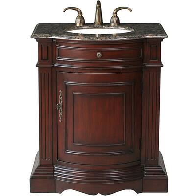 Stufurhome Catherine 30-inch Single Sink Granite Top Vanity