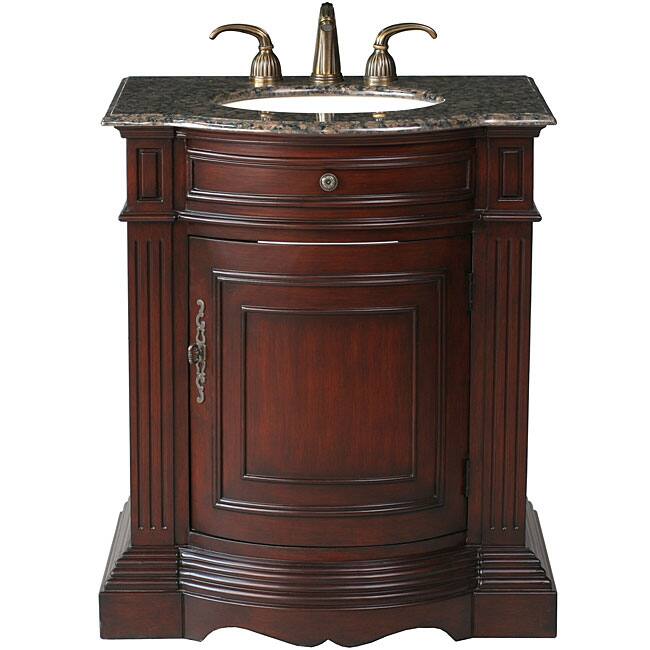 Stufurhome Catherine 30-inch Single Sink Granite Top Vanity