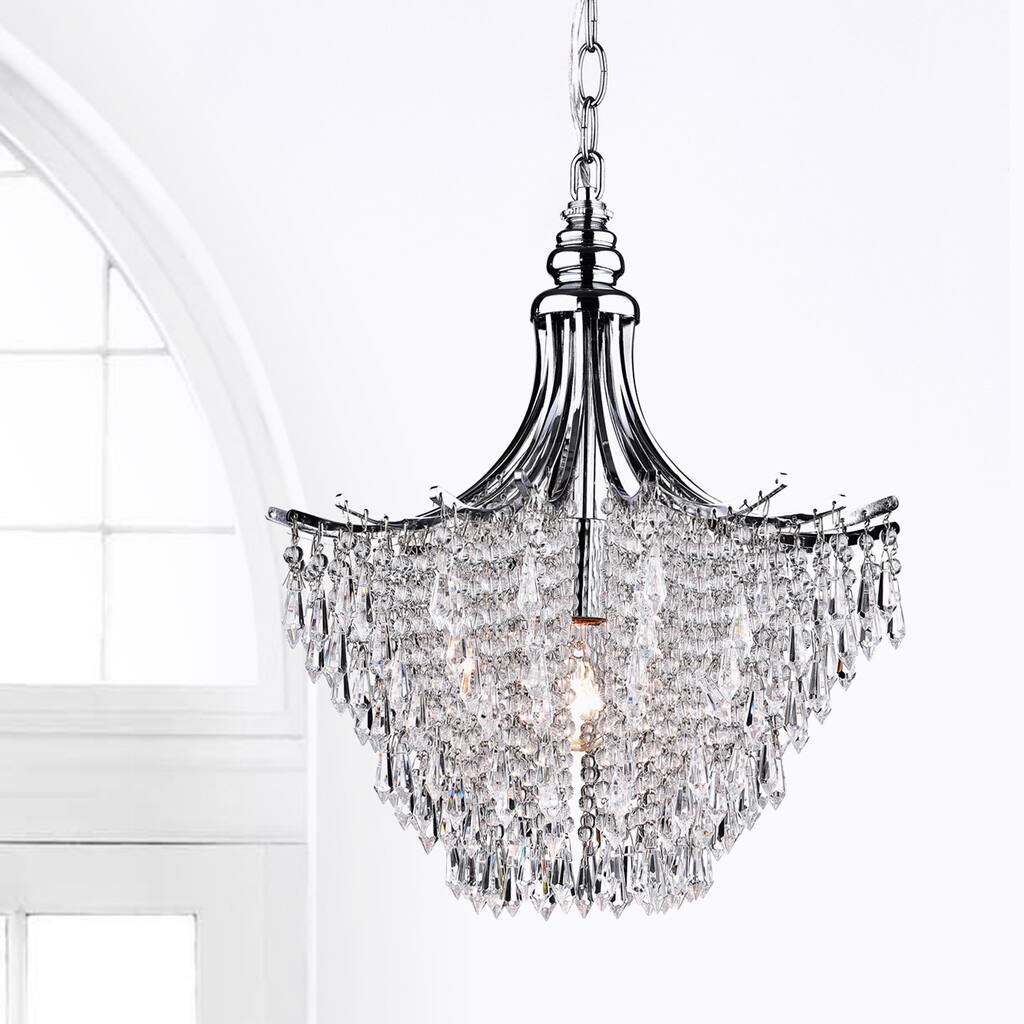 Silver Crystal Chandelier