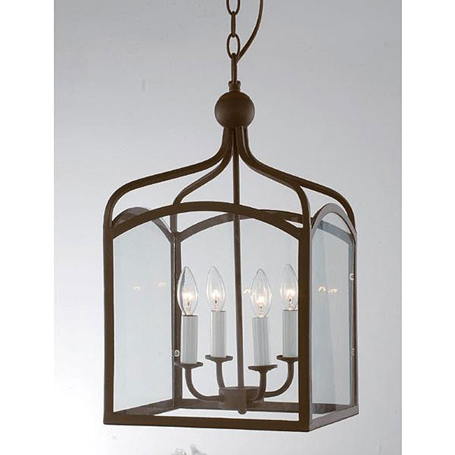 Antique Copper 4 light Chandelier