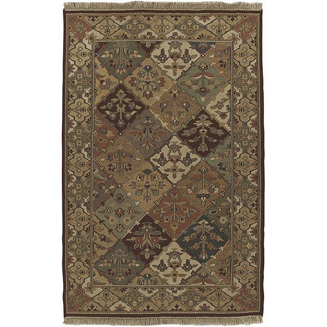 Hand knotted Sangli Wool Rug (4 X 6)