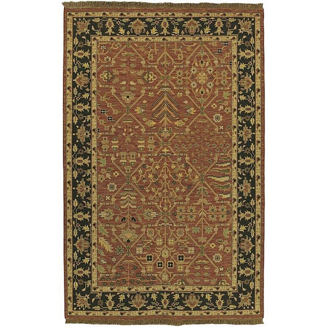 Hand knotted Sangli Wool Rug (4 X 6)