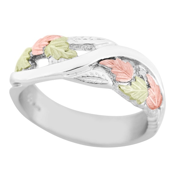 Black HIlls Gold and Sterling Silver Mens Band