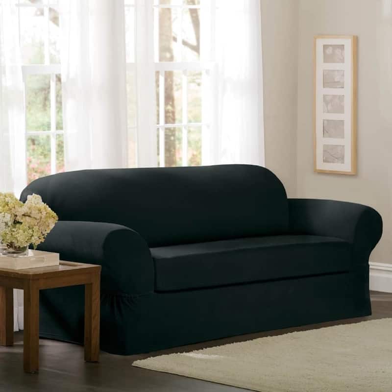 Maytex Collin 2-piece Loveseat Slipcover
