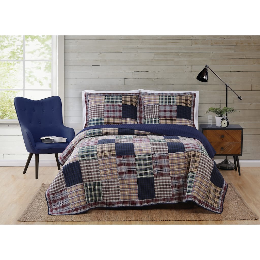Bradley Cotton 3-Piece Quilt Set