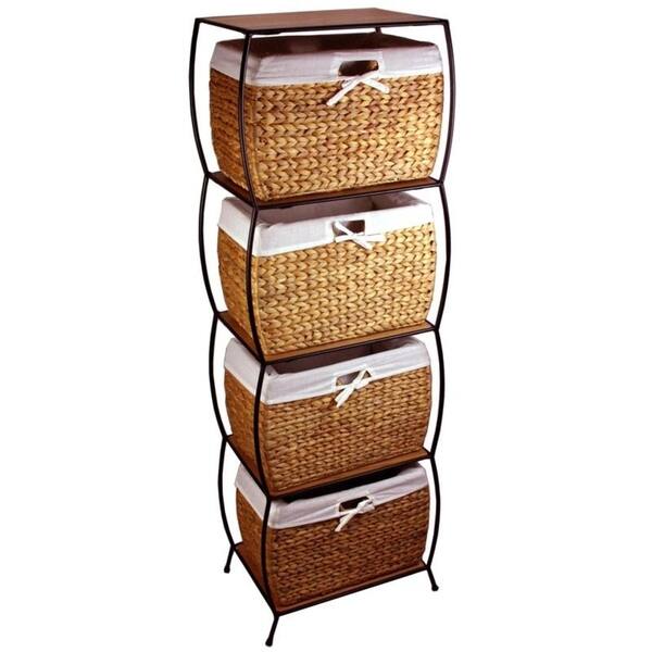 Shop Rattan 4 Drawer File Cabinet Overstock 4134985