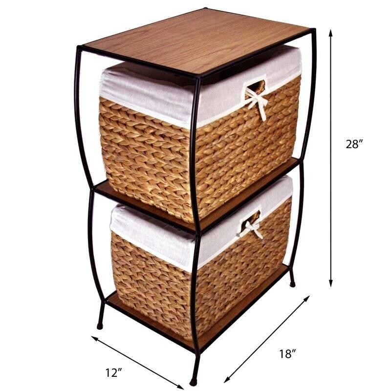 Shop Rattan 2 Drawer File Cabinet Overstock 4134986