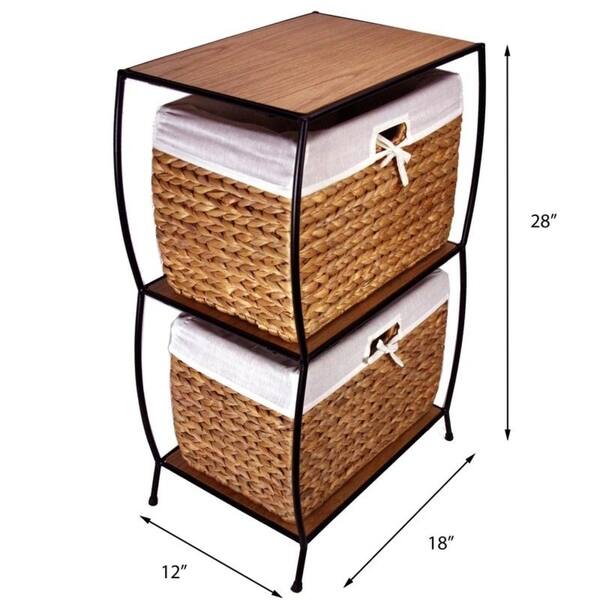 Shop Rattan 2 Drawer File Cabinet Free Shipping Today