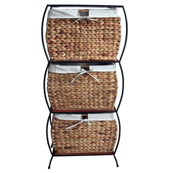 Shop Rattan 3-drawer File Cabinet - On Sale - Free ...