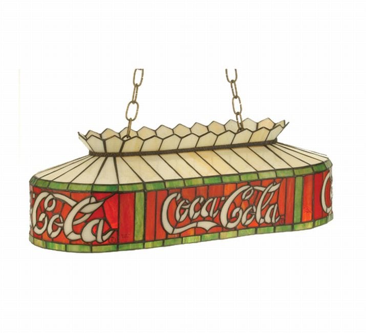 Coca-Cola Oblong Pendant - Overstock. coca cola stained glass hanging lamp....