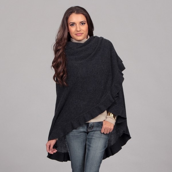 cashmere ruffle wrap