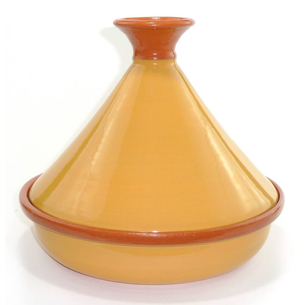 Clay Mustard Yellow Tagine (Tunisia)