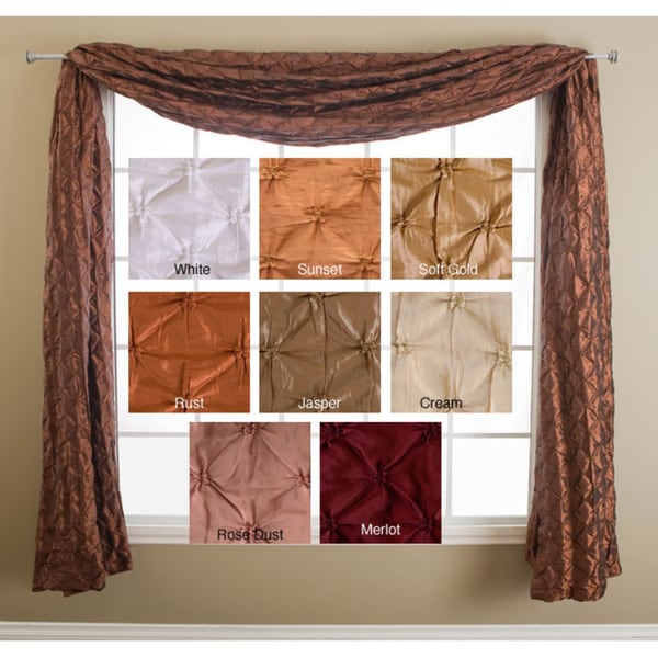 brown curtain scarf